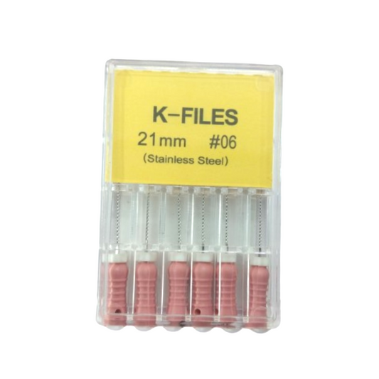 Healix Dental Stainless K-Files | 21mm & 25mm