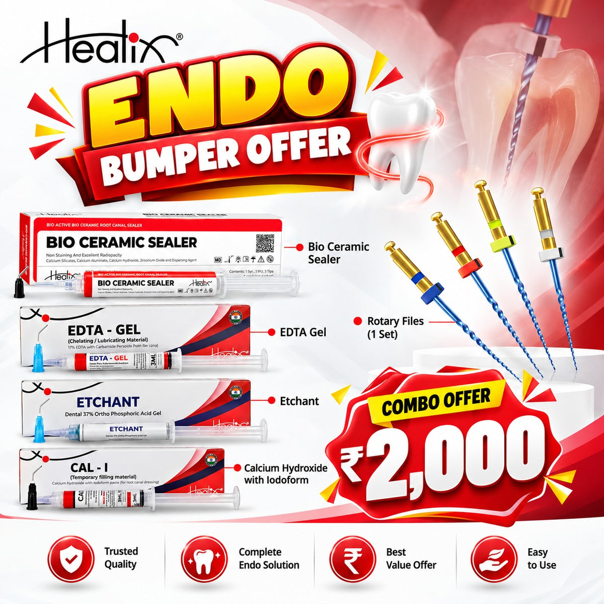 Healix Endo Bumper Combo – Complete Endodontic Combo
