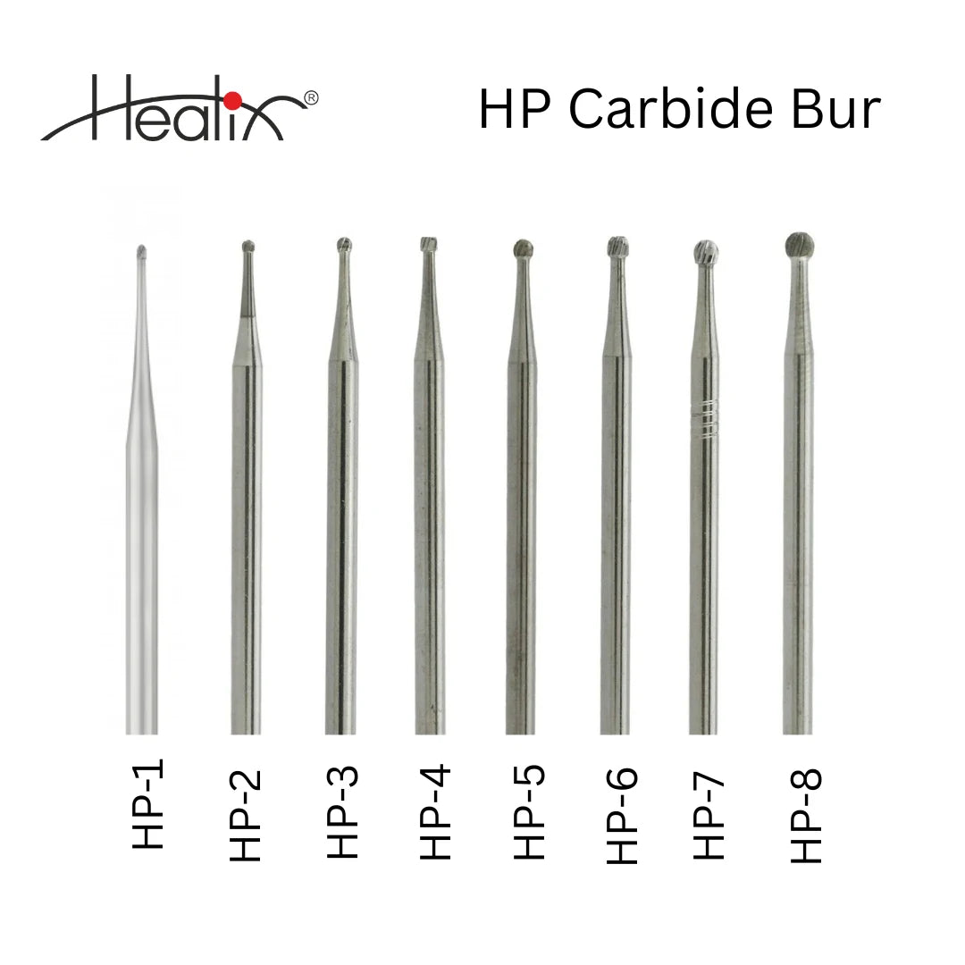 Healix HP Carbide Bur | HP Series | Pack of 5 Burs