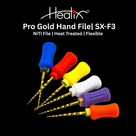 Healix Premium Hand Pro Gold Rotary Files | SX-F3