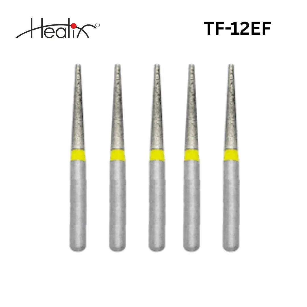 Healix Diamond Bur Taper Flat End TF Series | Pack of 5