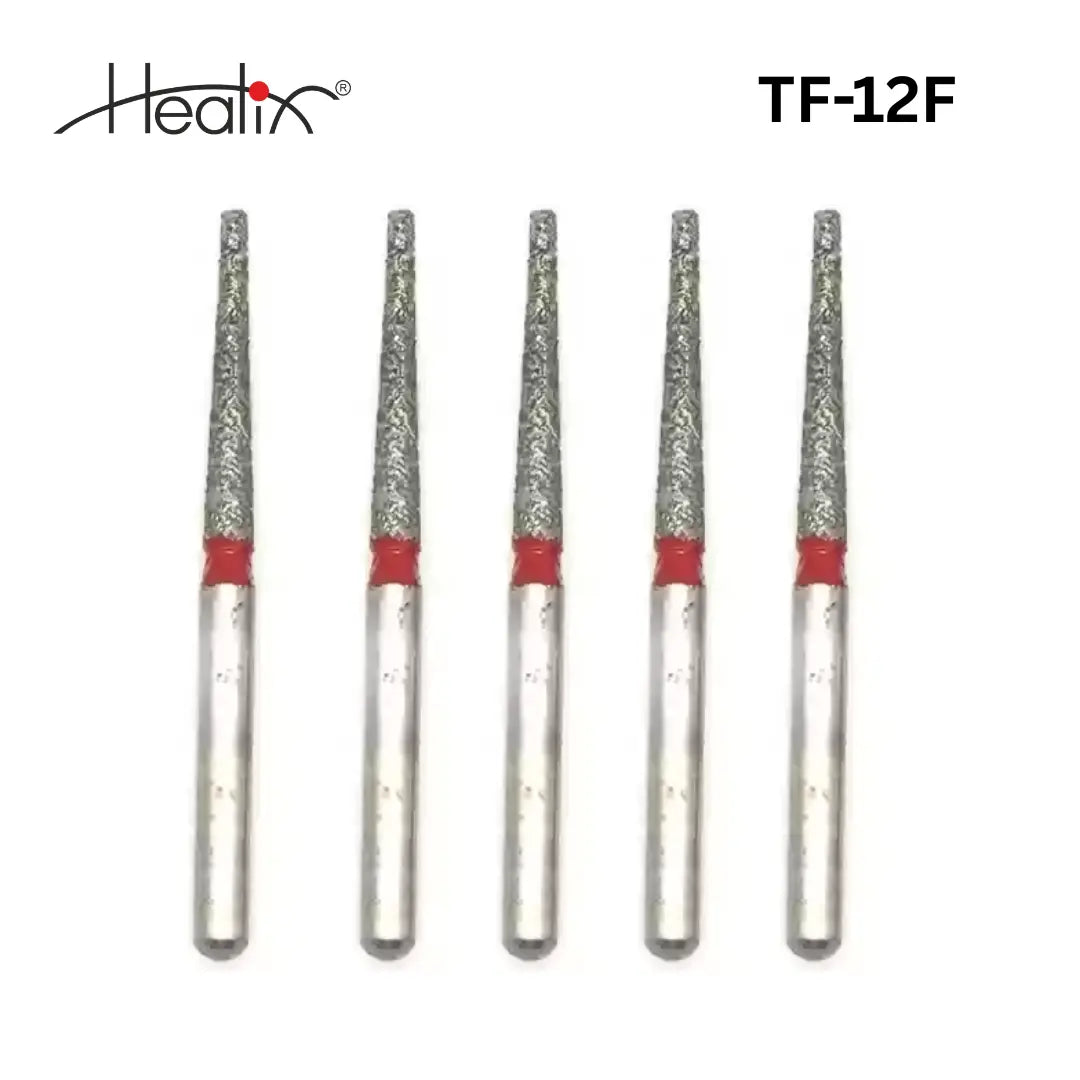 Healix Diamond Bur Taper Flat End TF Series | Pack of 5
