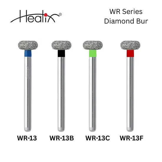 Healix Diamond Bur Wheel Round End | WR Series | Pack of 5