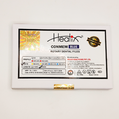 Healix Blue Rotary Files – 4% Constant Taper