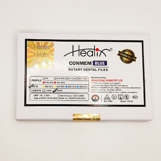 Healix Blue Rotary Files – 4% Constant Taper