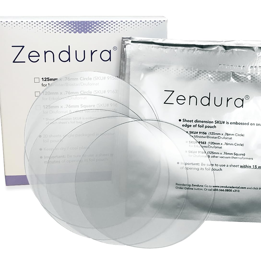 Zendura Flx Dental Clear Aligner Sheets to make Clear Aligners-Pack of 10 sheets