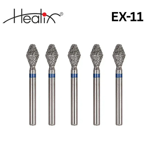 Healix Diamond Bur Extra Shape(EX) Series | Pack of 5