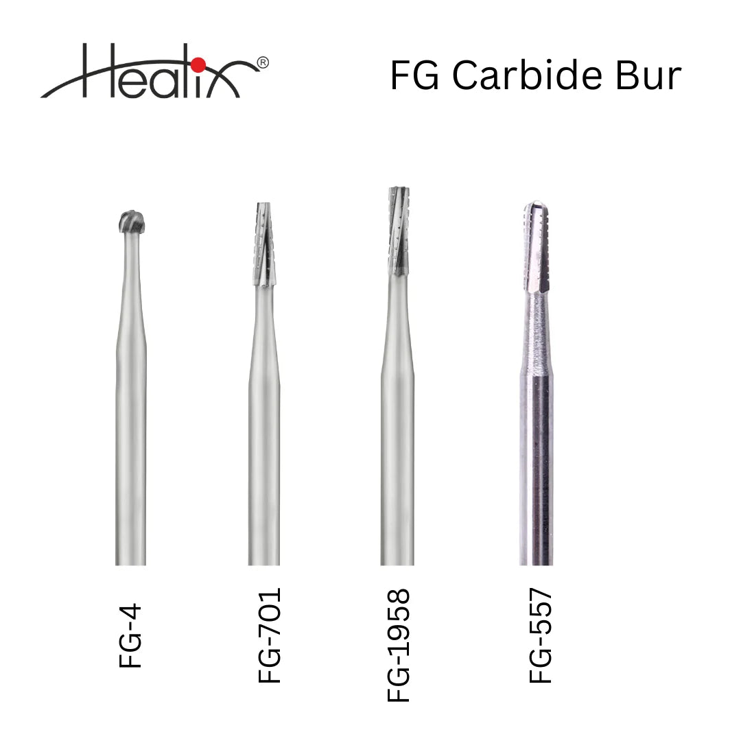 Healix FG Carbide Bur | FG Series | Pack of 5 Burs