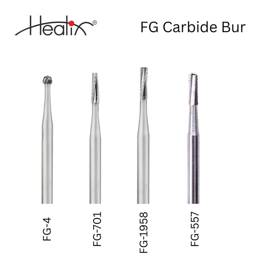 Healix FG Carbide Bur | FG Series | Pack of 5 Burs