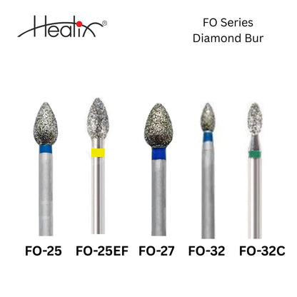 Healix Diamond Bur Flame Ogival | FO Series | Pack of 5