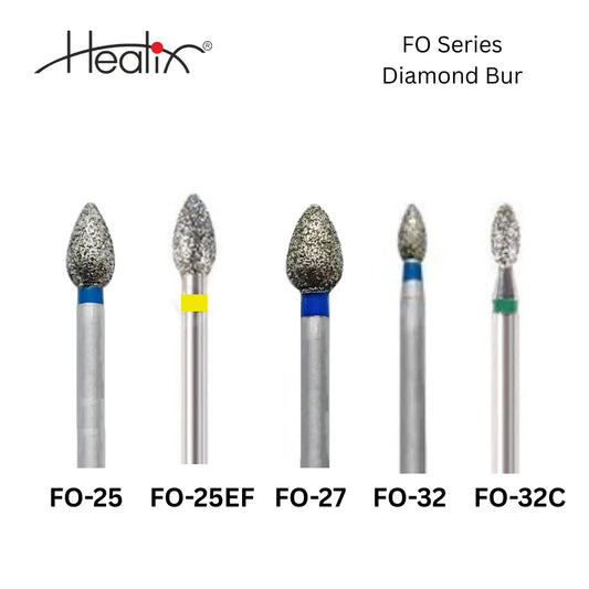 Healix Diamond Bur Flame Ogival | FO Series | Pack of 5