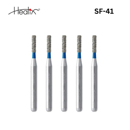 Healix Diamond Bur Straight Flat  (SF) Series | Pack of 5