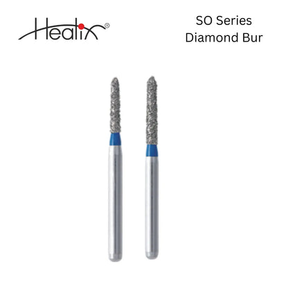 Healix Diamond Bur Straight Ogival End (SO) Series | Pack of 5