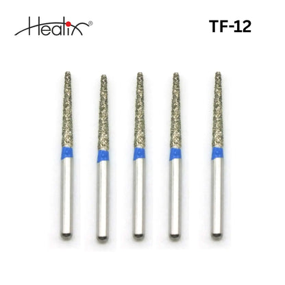Healix Diamond Bur Taper Flat End TF Series | Pack of 5