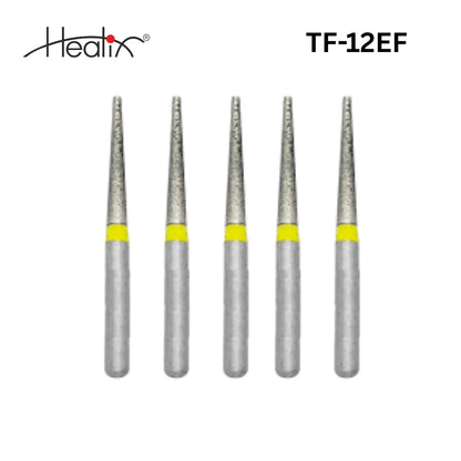 Healix Diamond Bur Taper Flat End TF Series | Pack of 5