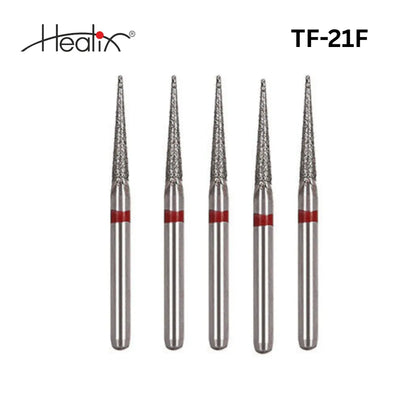 Healix Diamond Bur Taper Flat End TF Series | Pack of 5
