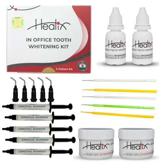 Inoffice Teeth whitening Bleaching Kit for 5 Patients | Healix