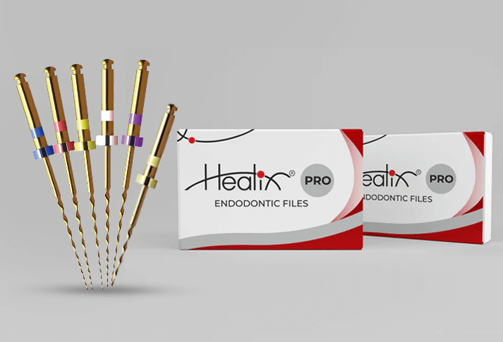 Healix Premium Conmem Pro Gold Rotary Files | Sx-F3 | NiTi Files | EDTA Wash FREE